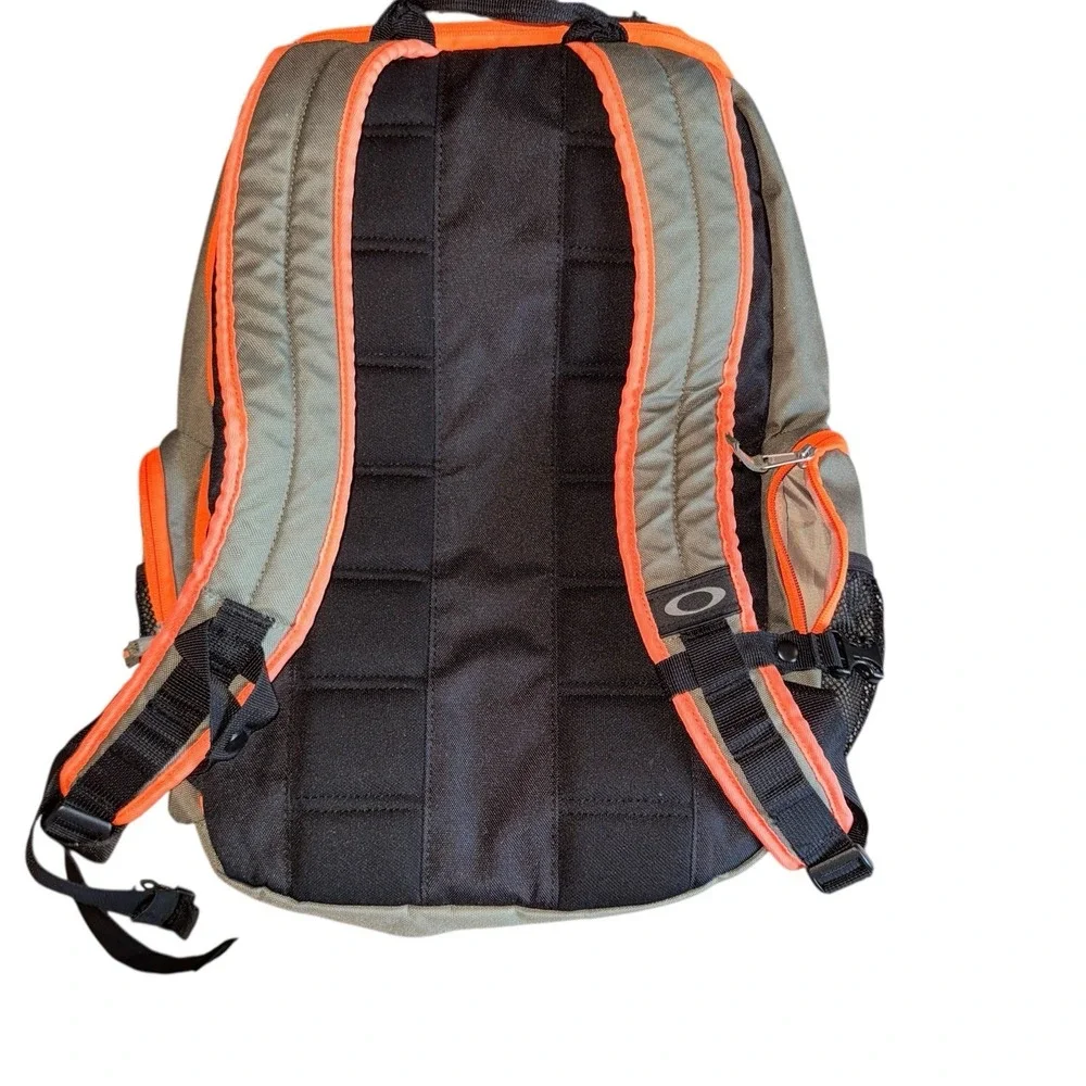 Oakley‎ Icon Utility Backpack Gray Orange Camo Y2K Tactical Skate Laptop Bag